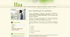 Desktop Screenshot of h24administracaodecondominios.com