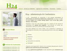 Tablet Screenshot of h24administracaodecondominios.com
